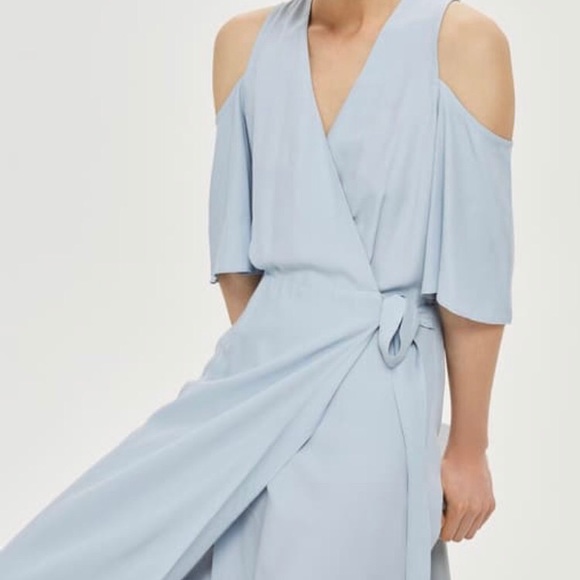 Topshop Wrap Midi Dress - Picture 4 of 8